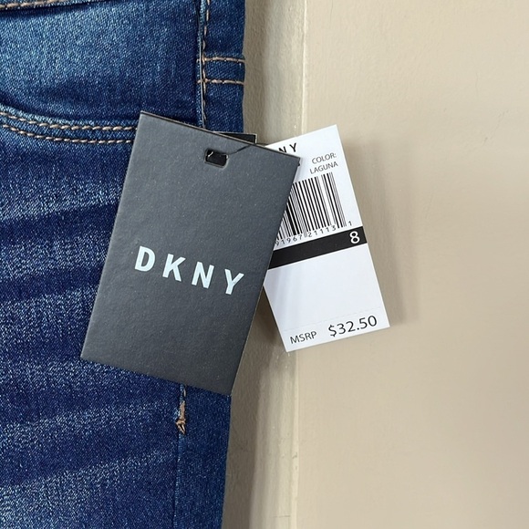 Brand New DKNY Girls Skinny Jeans Laguna Blue Ankle Length Stretch - Picture 4 of 16